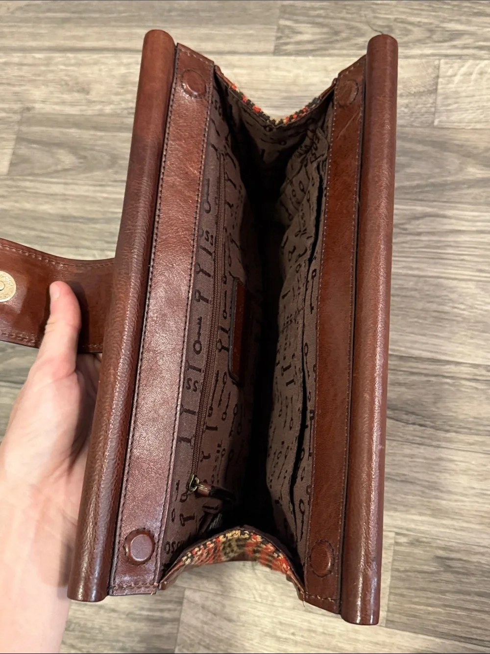Fossil Vintage Reissue Bar Clutch bags bundle of 2, as is